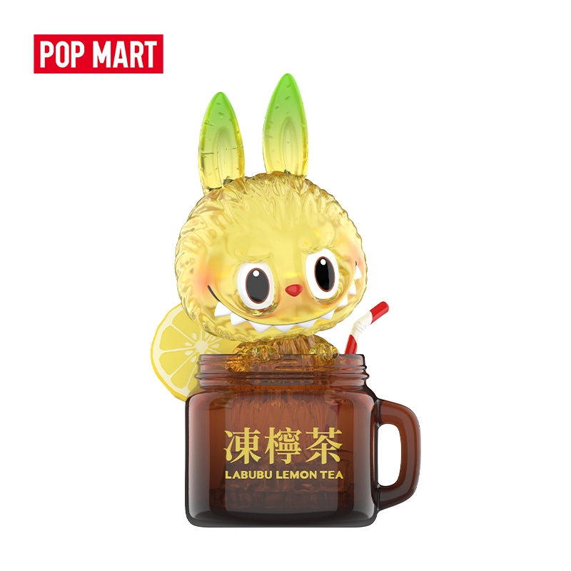 POP MART LABUBU Lemon Tea Figurine The Monsters Action Figure Labubu Birithday Gift Kid Toys