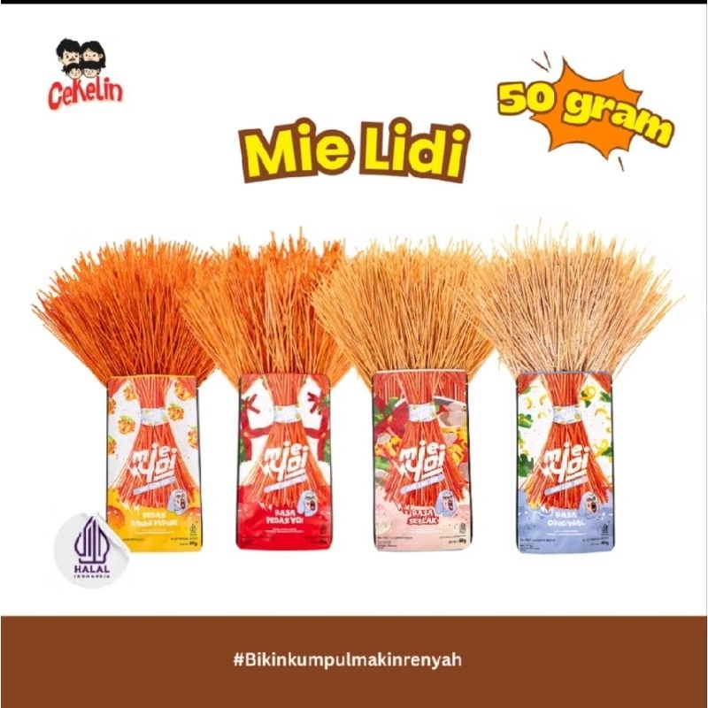 

cekelin cemilan mie lidi krispi banyak variasi rasa (5pcs free ganci/ikat rambut)