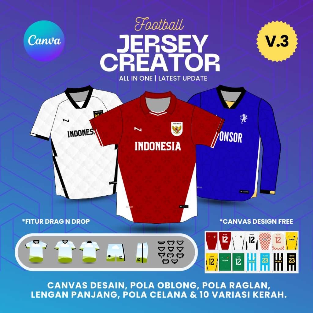 TEMPLATE CANVA DESIGN JERSEY BOLA CREATOR ALL IN + BONUS FONT/TEMPLATE  DESIGN JERSEY BOLA PDF