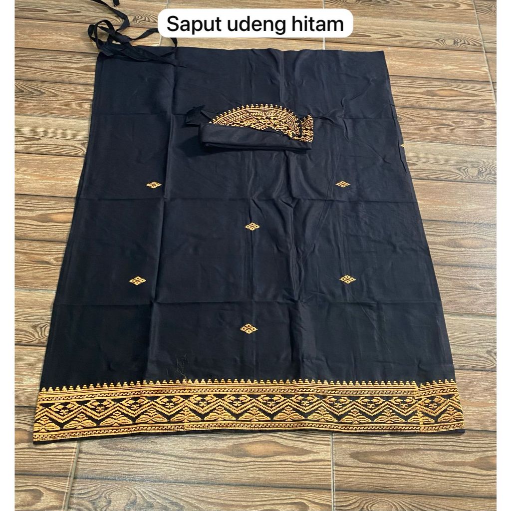 saput udeng pria dewasa bahan katun bordir timbul sulaman saput udeng songket bali terbaru