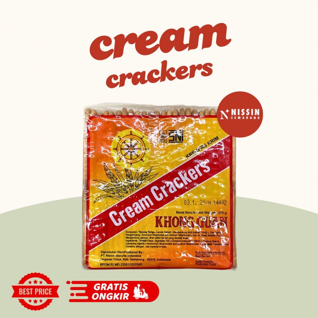 

Khong guan cream crackers 375g