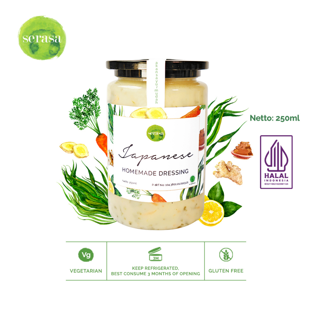 

Japanese Dressing In Jar by Serasa Salad [ Vegetarian - Gluten Free ]