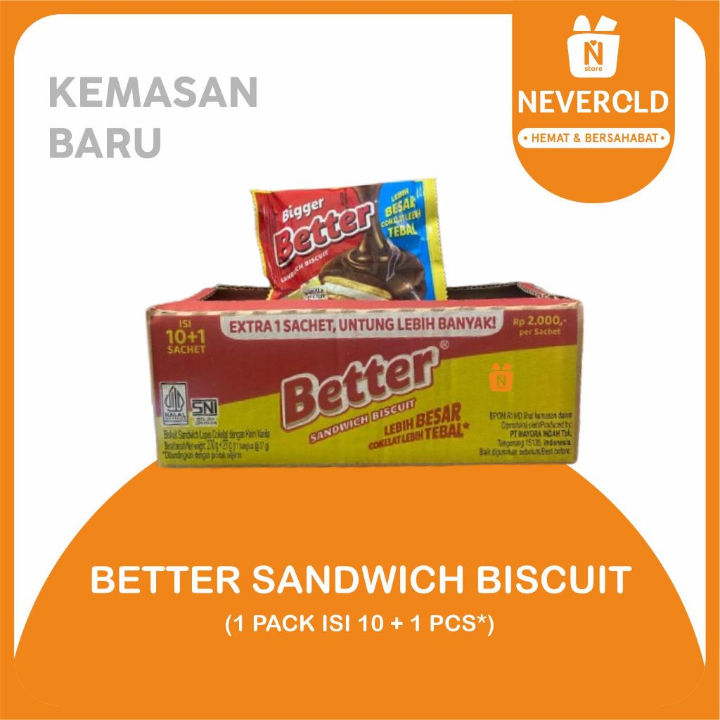 

BETTER SANDWICH BISKUIT 1 PACK ISI 10