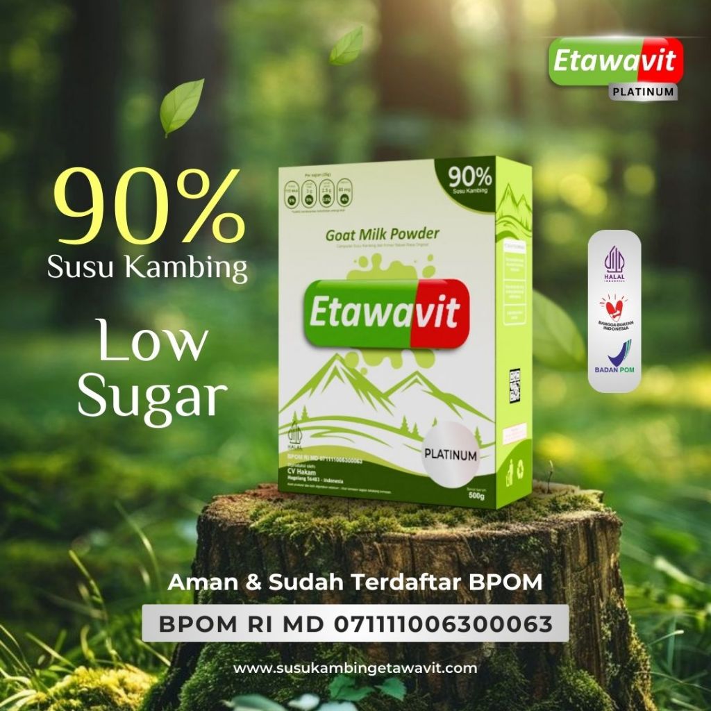 

SUSU ETAWAVIT PLATINUM – Cukup 2x Sehari Kadar Gula Teratasi Tanpa Obat Tingkatkan Daya Tahan Tubuh Bantu Turunkan Gula Darah Cegah Kencing Manis Asam Urat Kolesterol Obat Asam Urat Obat Kolesterol Obat Diabetes Obat Kalesterol Obat Kencing Manis