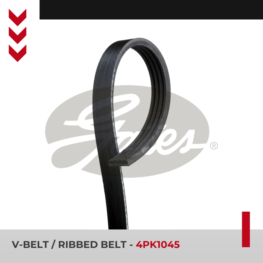 Gates V Belt ACCORD PRESTIGE "89-"93 [PS]/Timor SOHC/DOHC [PS][AC]/APV [AC][PS] / V-Belt 4PK1045 Alt