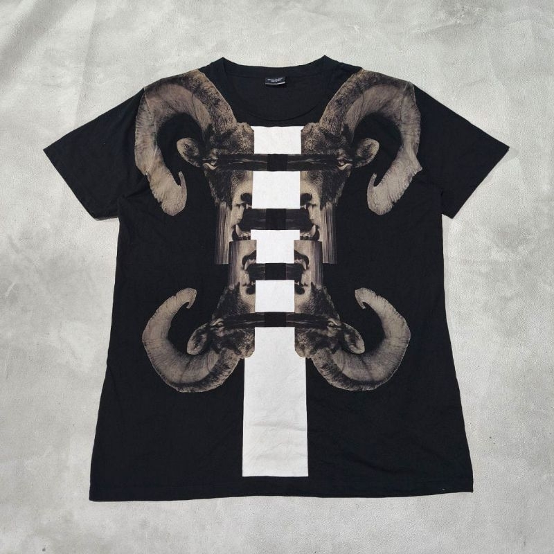 baju kaos pria Marcello burlon hitam