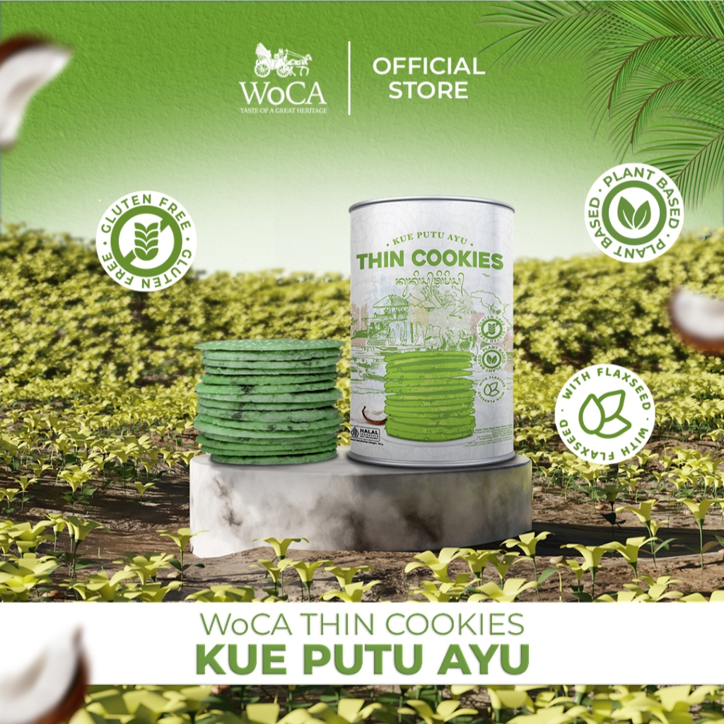 WoCA Thin Cookies Krunz Putu Ayu