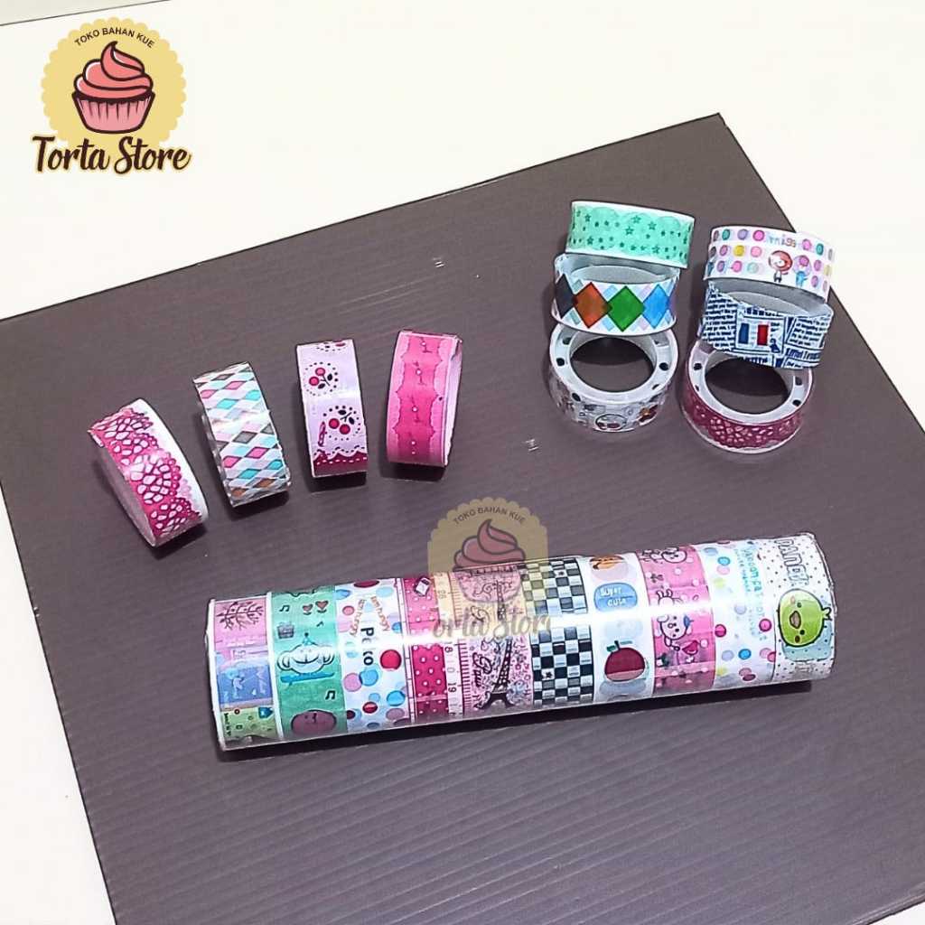 

Isolasi Fancy Kecil 1 pack isi 10 | solasi kado gambar