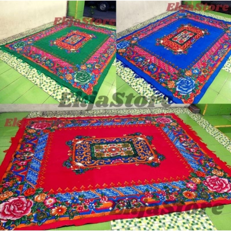 KARPET HAMBAL PERMADANI MERAK Motif Turki ukuran jumbo Besar Permadani Tikar Lantai Lipat 200X240