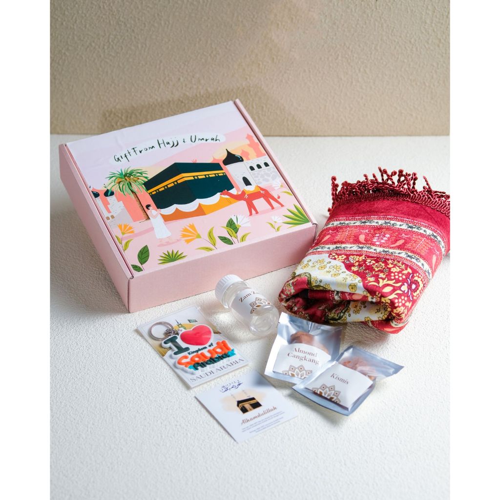 

Hampers Paket Arafah Box Ekslusif Oleh Oleh Haji Umroh Sajadah Premium