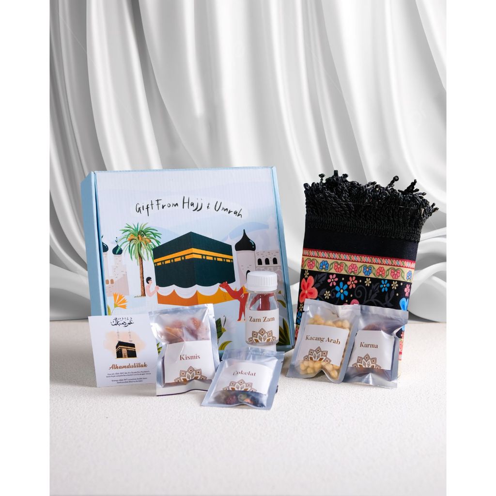 

Hampers Paket Arafah Box Ekslusif Oleh Oleh Haji Umroh Sajadah Premium