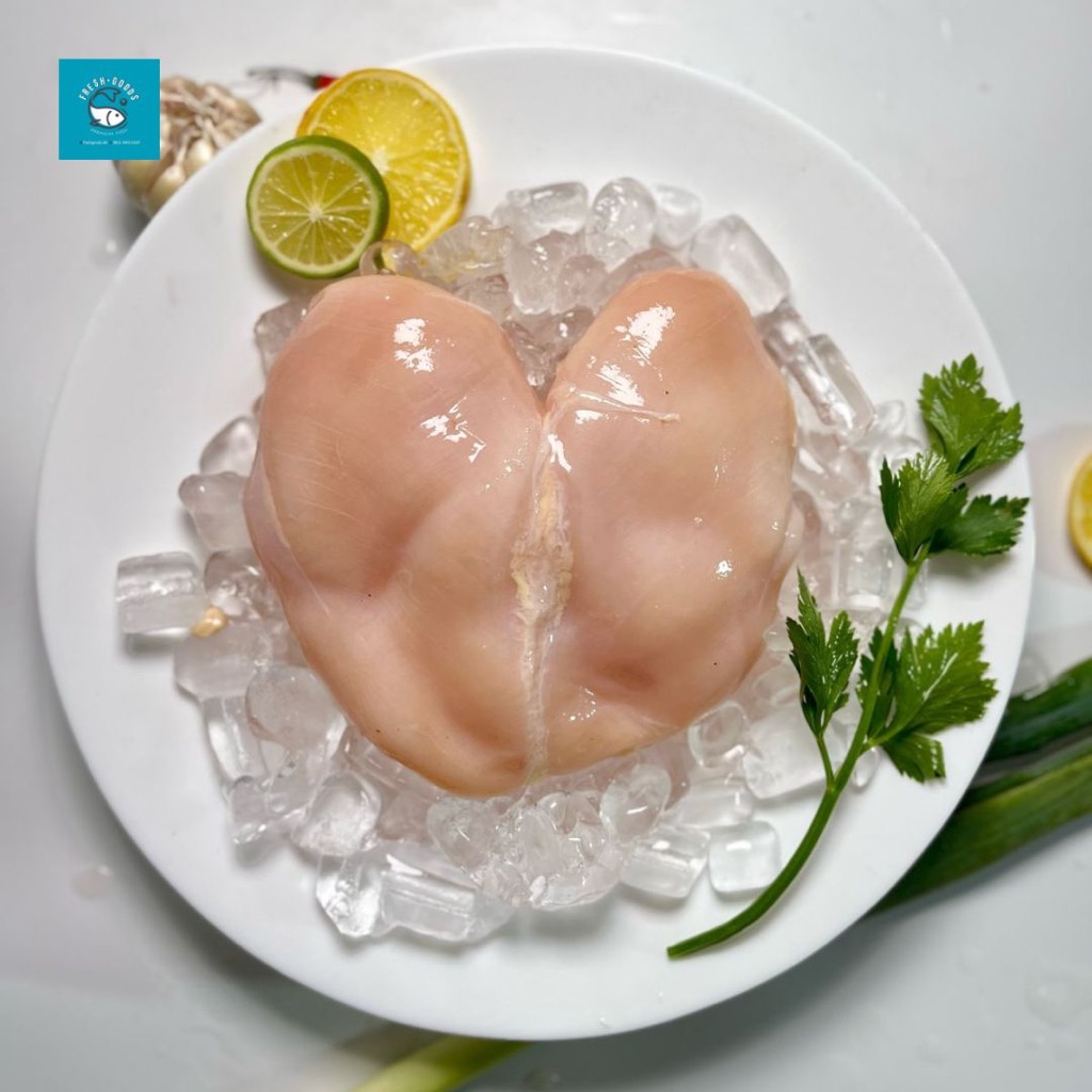 

Dada Ayam Fillet Premium - Daging Dada Ayam (Tanpa Kulit) - Boneless Chicken Breast by Freshgoods Jakarta Barat