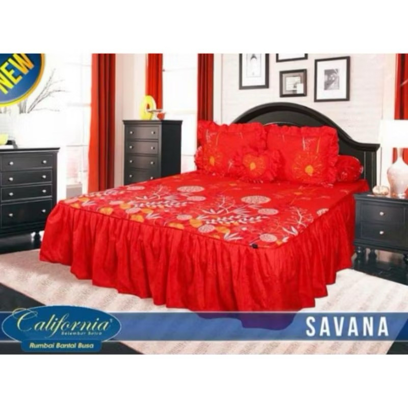 Sprei California Rumbai 180x200 preloved