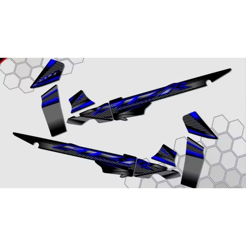 STRIPING FIZR CUSTOM 2004 BIRU HOLOGRAM YAMAHA FIZR