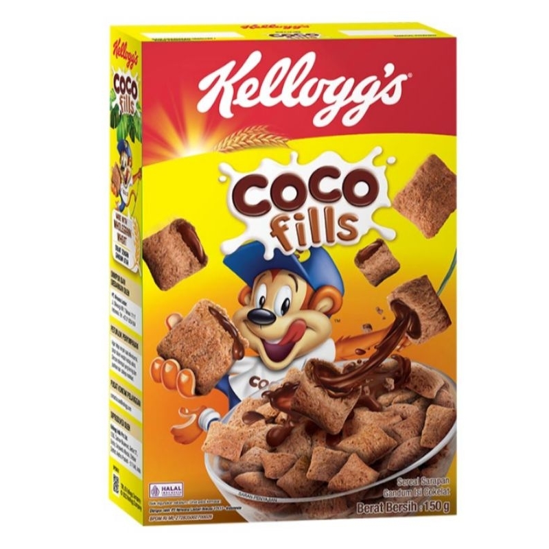 

Kellogg's choco fills sereal gandum isi cokelat kemasan box 150 gram
