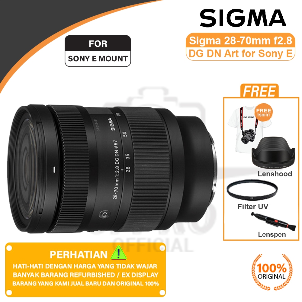 Sigma 28-70mm f2.8 DG DN for Sony E Full Frame Sigma 28 70 mm f/2.8 Original