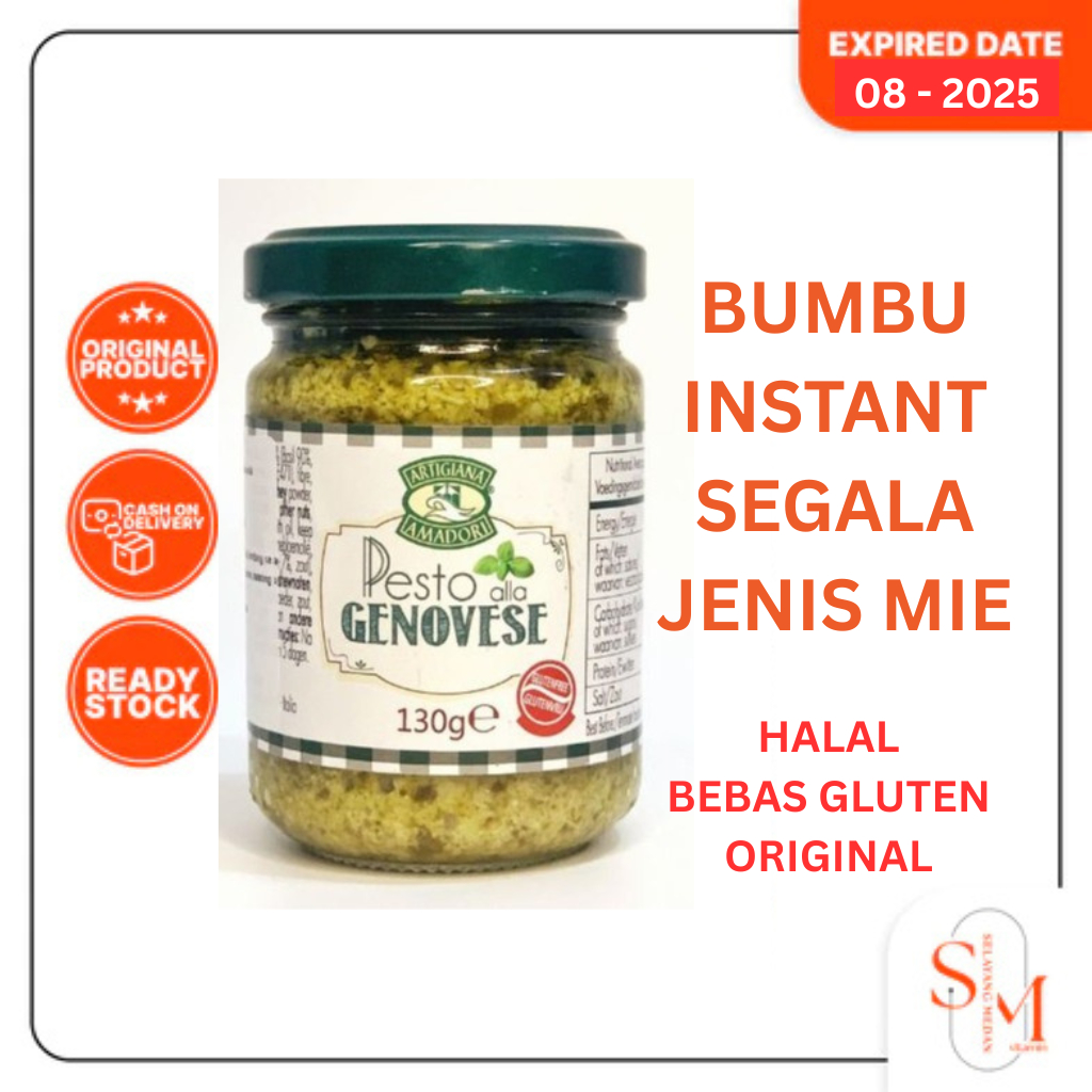 

Bumbu Instant Artigiana Genovese Pesto Alla Genovese 130Gr - Aroma Kemangi Bumbu Mie Gomak