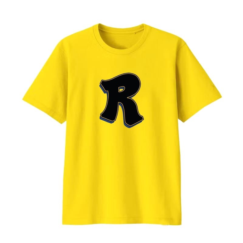 Kaos Huruf R Inisial R Ready baju dewasa Pria Wanita