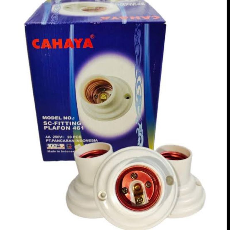 Fitting Lampu Plafon Tempel Bulat Kecil