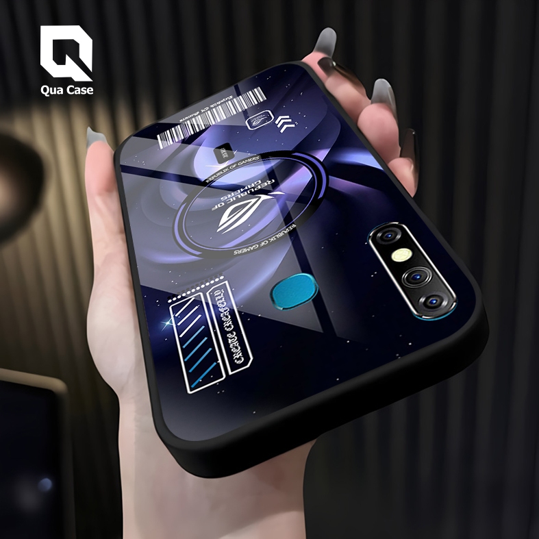 Qua Case Softcase Hp Infinix NOTE 8 Terbaru Case kaca kilau glosy -softcase infinix - case RG 2