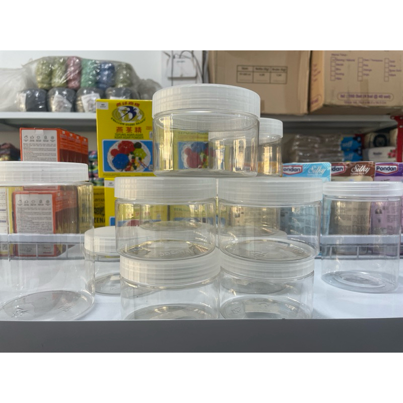 TOPLES PLASTIK JAR / Toples tabung / jar / toples