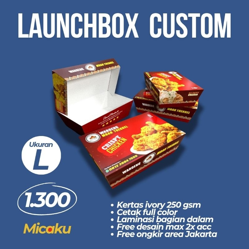 

Cetak launchbox custom ukuran L