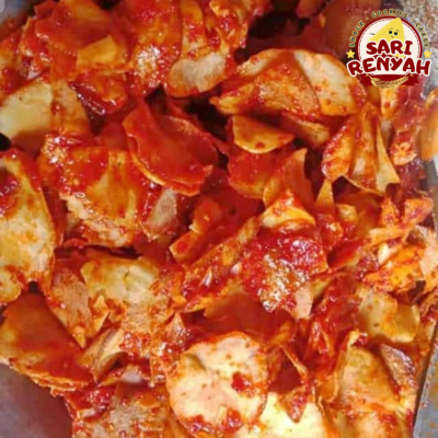 

Keripik Singkong Pedas Manis Lengket 4 Kelinci 250 Gram / Cemilan Pedas - Sari Renyah
