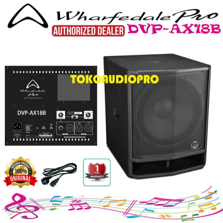 Subwoofer Aktif Wharfedale DVP-AX18B 18 Inch Subwoofer Aktif DVPAX18B