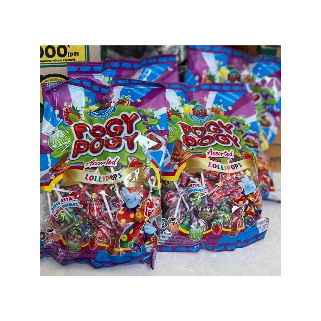 

Pogy - Pogy Permen Batang Lollipop isi 50 pcs / Bungkus