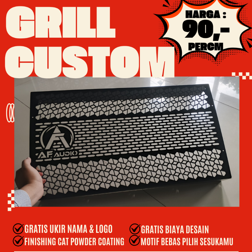 Grill Speaker Box Rumahan Model Planar
