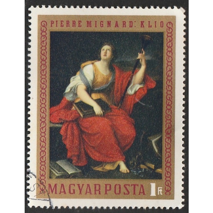 

A 11737 SATU BUAH PRANGKO HONGARIA NOMINAL 1 FORINT TEMA LUKISAN WANITA KARYA PIERRE MIGNARD DENGAN KONDISI SUDAH ADA CAP
