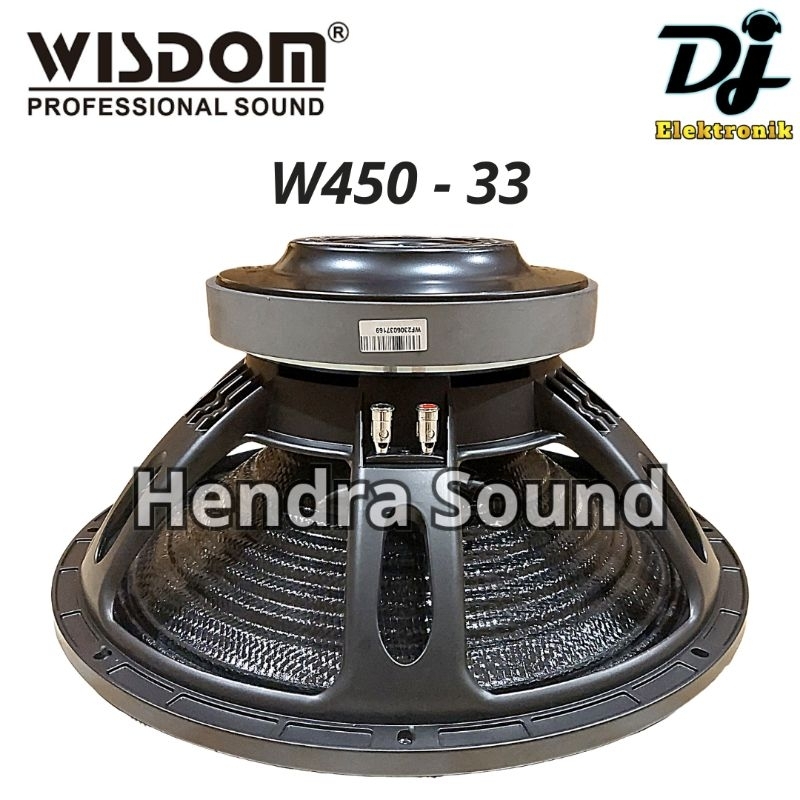 WISDOM ● W450-33 / W 450 33 - Speaker Komponen (18 inch)