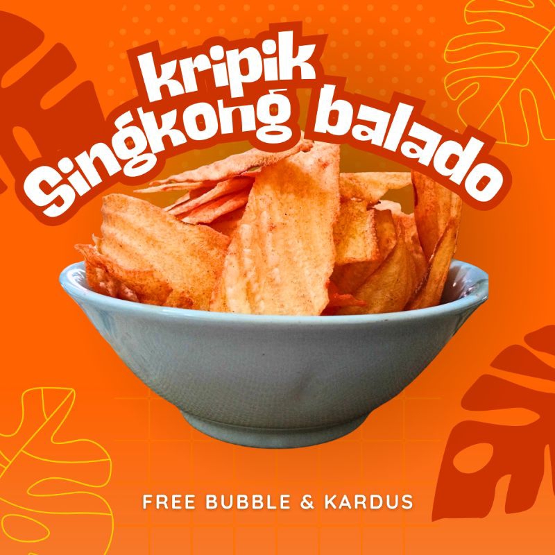 

Keripik singkong Balado 500 gr