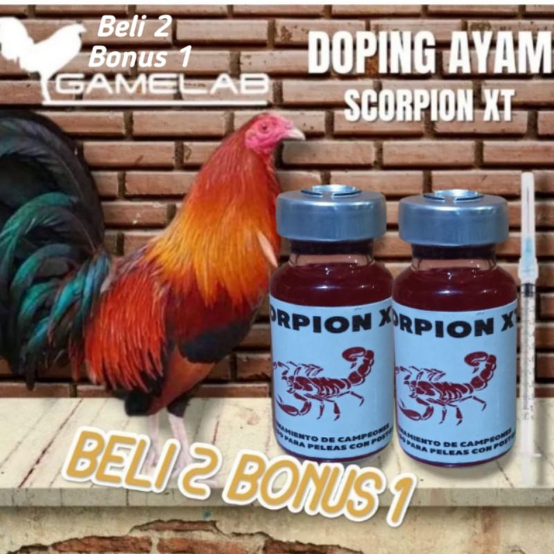 DOPING AYAM TAJI SCORPION XT PHILIPIN INJEKSI 10ML | AYAM ADUAN SAMBUNG PISAU