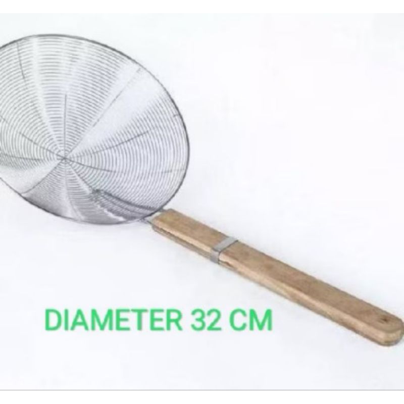 SEROKAN PENGGORENGAN JUMBO/ TIRISAN PENYARING MINYAK/ SEROKAN STAINLESS BESAR/ SEROKAN PARABOLA /SER