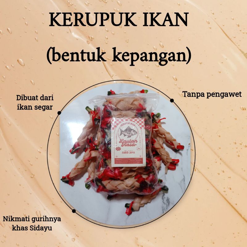 

kerupuk ikan model kepangan 500/1000gr