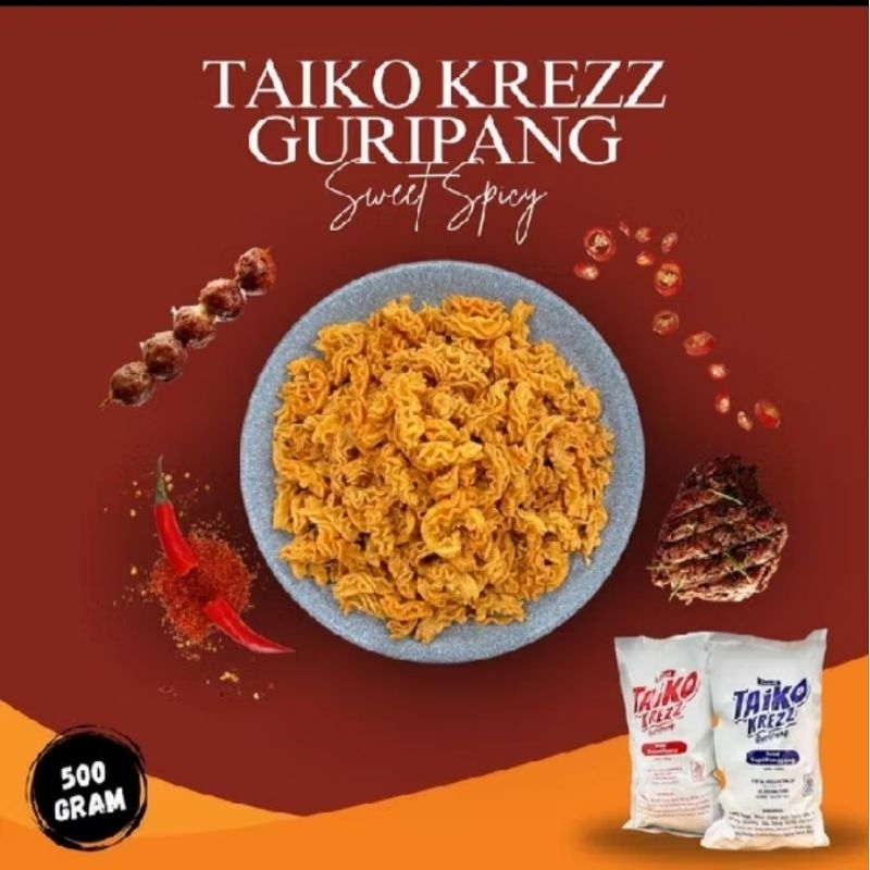

Snack Taiko krezz guripang 500g/1000g jajan buat nobar,main game cocok nii