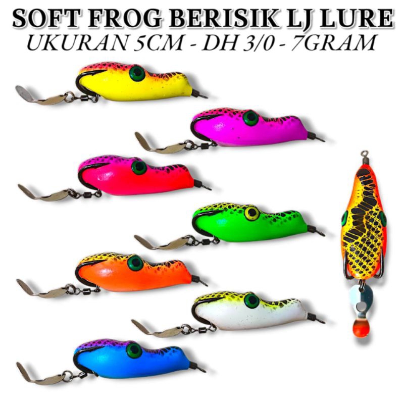 SOFT FRONG LJ LURE UKURAN 5CM BERAT 7GRM HOOK 3/0 UMPAN KESTING