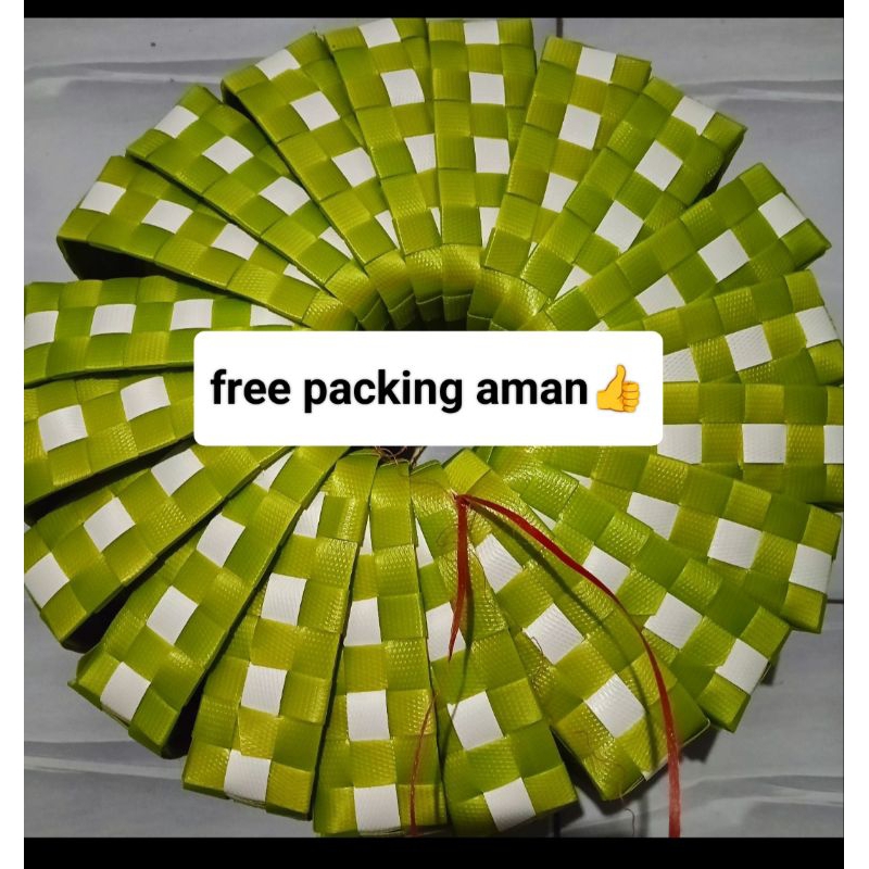 kepe sodan kotak 13/14 cm isi 20 pcs kepe embos tamas kepe plastik promo termurah