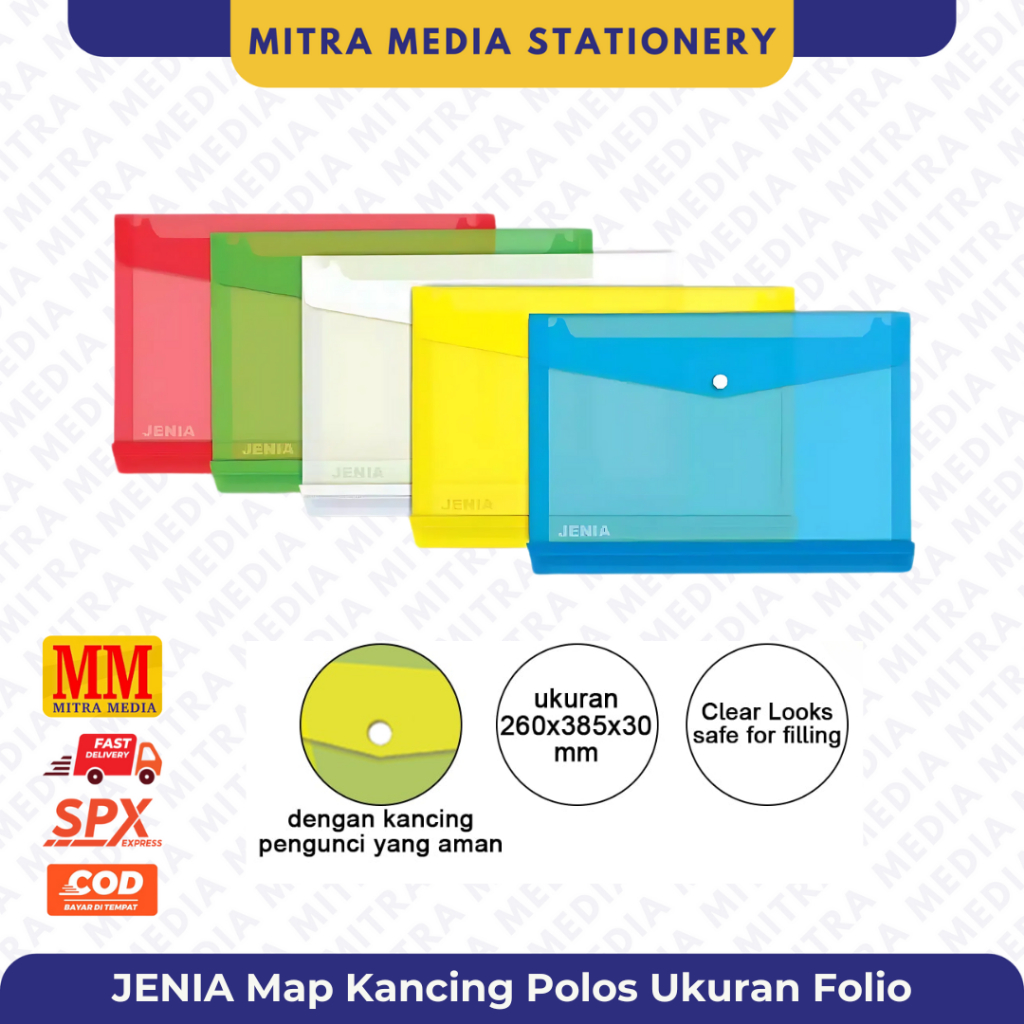 (PCS) MAP KANCING JENIA / MAP PLASTIK BENING / STOPMAP PLASTIK FOLIO / MAP TRANSPARAN