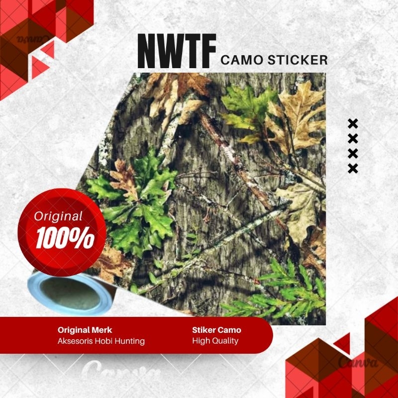 

NWTF STICKER CAMO 50X50 CM