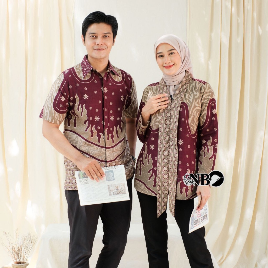 Batik Couple Modern Set Pakaian Couple hem Batik Pria Premium Baju Batik Couple terbaru