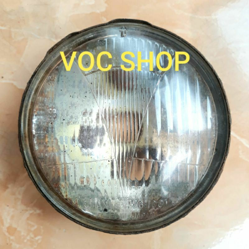 Honda C70 C90 Reflektor Headlamp Head Lamp Lampu Depan Stanley 6-1031 Japan Original Bekas