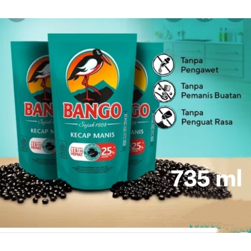 

KECAP BANGO KECAP MANIS KEMASAN 735 ML