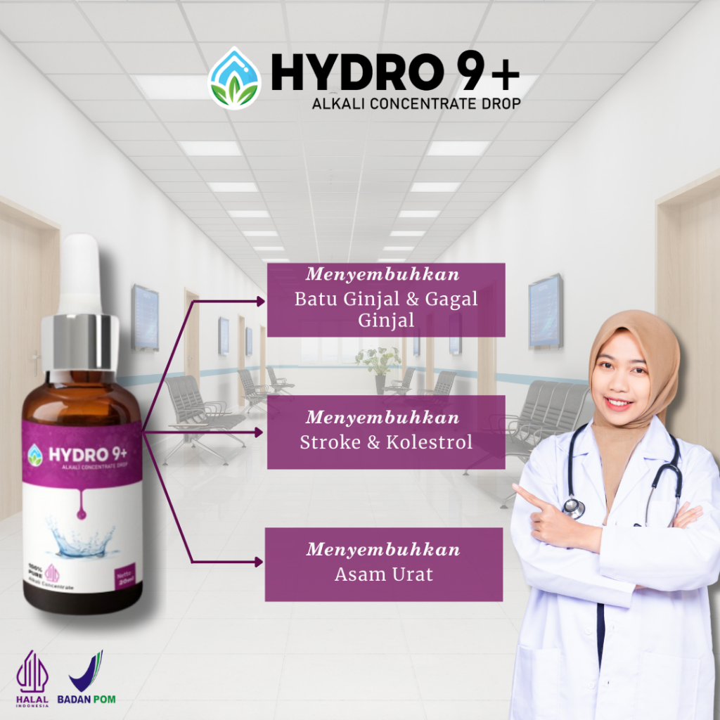 

Minuman Kesehatan Herbal / Trace Minerals / Air Alkalin / Halal / Hydro 9+ Concentrate