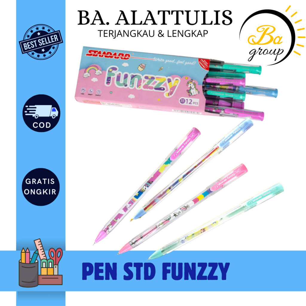 

STANDARD PEN FUNZZY UNICORN 0.5 BLACK - BA.ALATTULIS