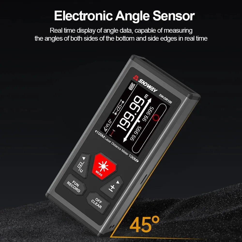 Pengukur Jarak Laser Ganda Pengukur Jarak Laser Bilateral yang Dapat Diisi Ulang