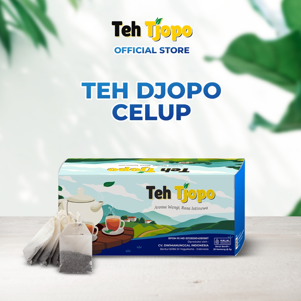 

Teh Celup Tjopo – Aroma Wangi, Rasa Istimewa | 25 Kantong Isi Teh | Halal & BPOM