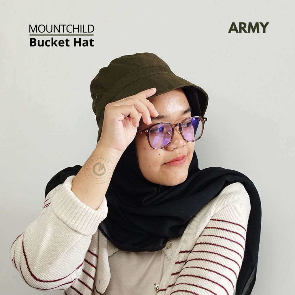 Topi Bucket Hat Polosan Premium Mountchild Untuk Pria Wanita Remaja Dewasa