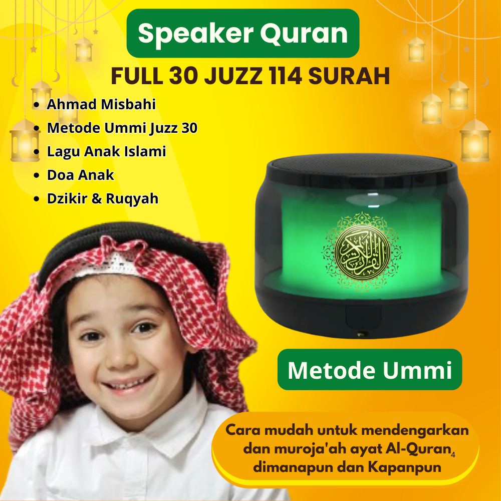 Speaker Murottal Quran Anak Metode Ummi Qori Anak